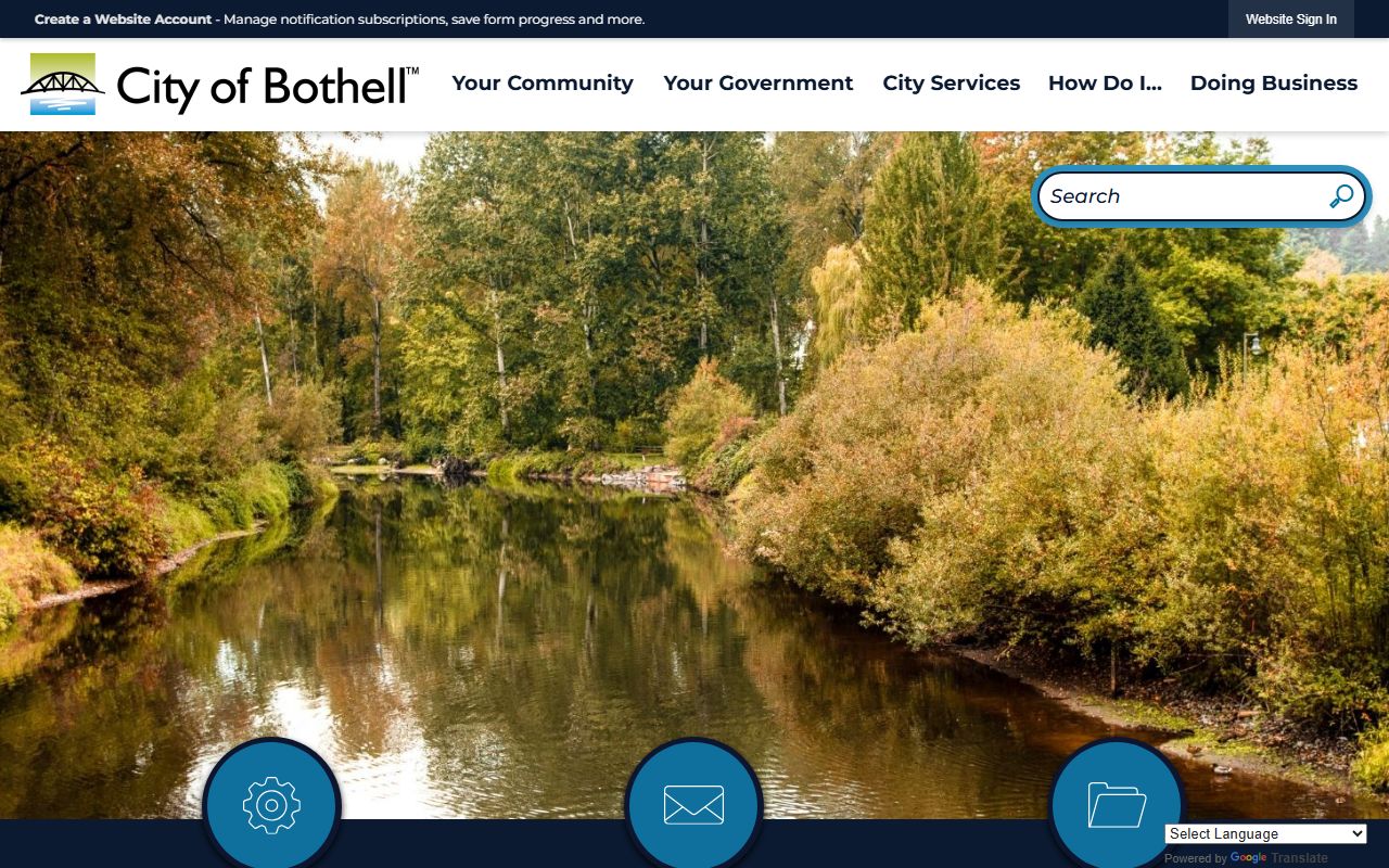 Bothell Washington city website for marriage license records