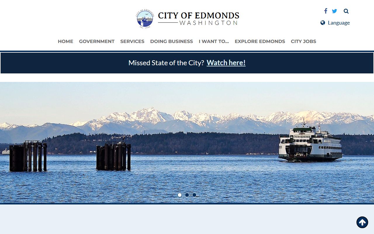 Edmonds Washington city website marriage license records