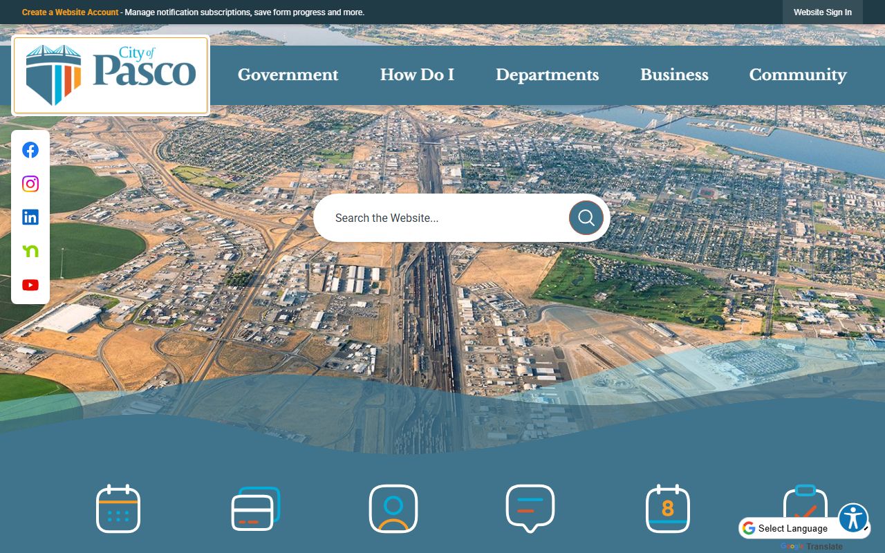Pasco Washington city website marriage license records Franklin County