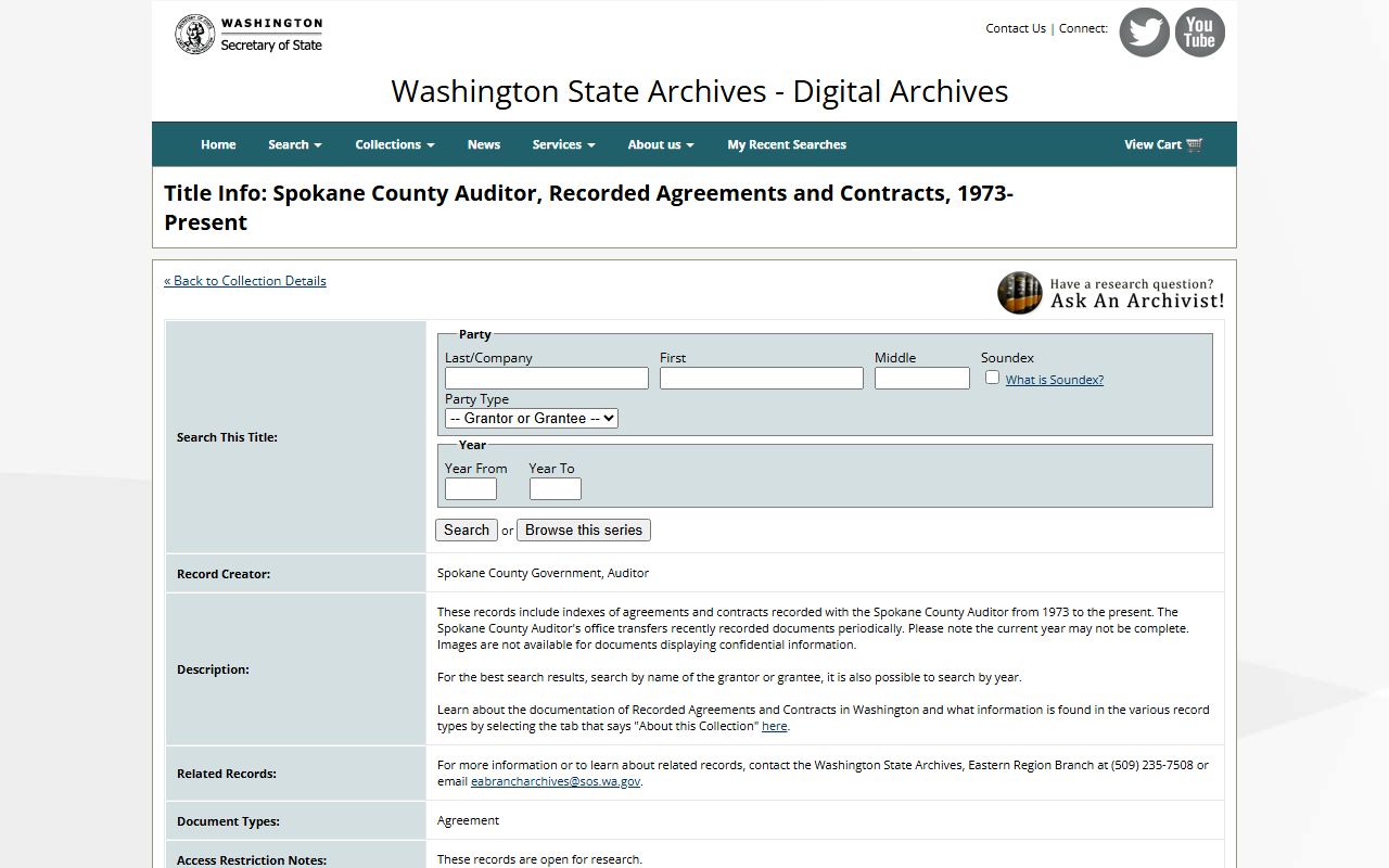 Asotin County marriage license records at the Washington State Digital Archives