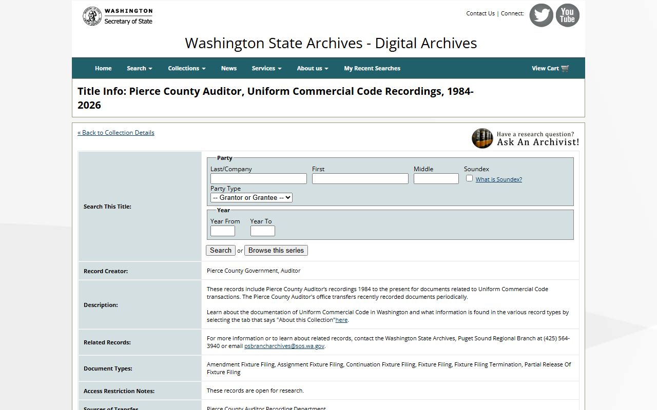 Clark County digital archives for Vancouver historical marriage license records