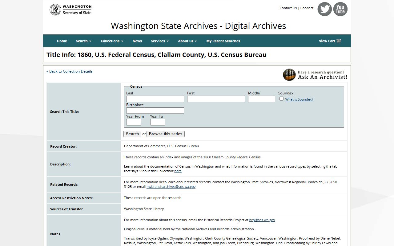 Washington State Digital Archives Kittitas County marriage records