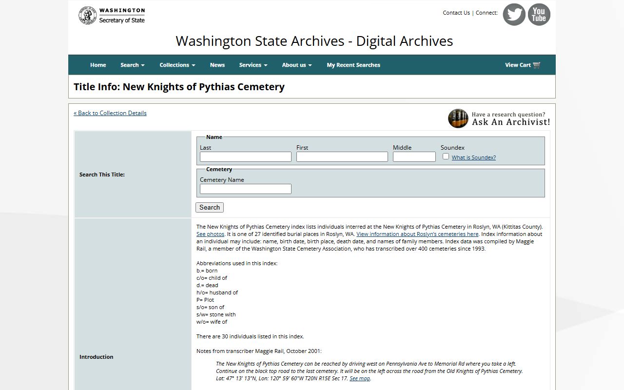 Stevens County Digital Archives marriage license records