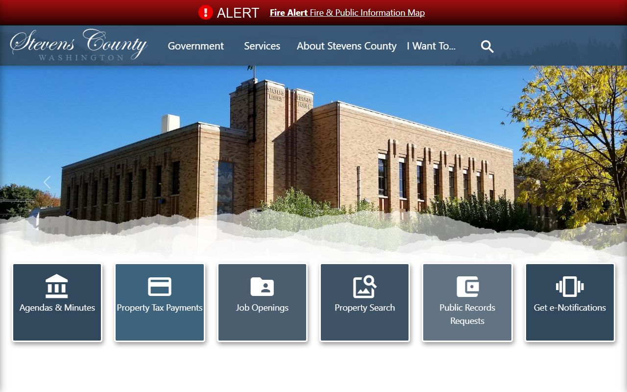 Stevens County Washington official website marriage license records